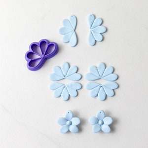 Polymer Clay Cutter, Multi-purpose Flower Clay Cutters, 3D Printed Clay Cutter, Embossing Clay Cutter, Multi-purpose Flower Clay Cutter