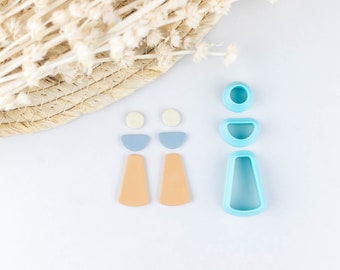 Dangle Polymer Clay Cutter Set, 3D Printed, Jewelry Making