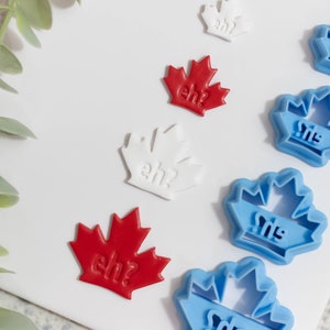 Polymer Clay Cutter, Kanadischer Cutter, 3D Gedruckter Clay Cutter, Präge Clay Cutter: Ahornblatt Eh Canada Day Cutter