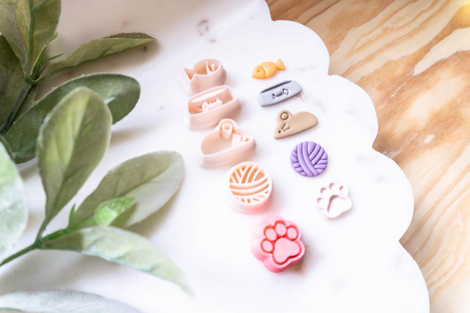 Cat Lover Polymer Clay Cutters, 3D Printed Clay Cutter, Embossing Clay ...