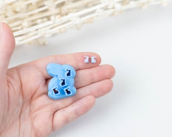 バニーマイクロクレイカッター、イースターバニーポリマークレイ