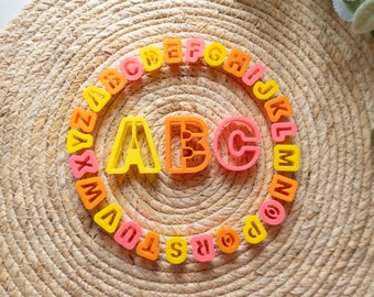 Alphabet Polymer Clay Cutters, 3D Printed Embossing Cutters