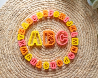 Polymer Clay Cutter, Alphabet Clay Cutters, 3D Printed Clay Cutter, Embossing Clay Cutter,  ABC Alphabet Clay Cutters