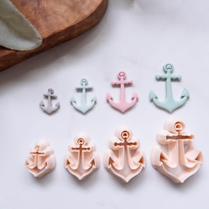 Nautical Boat Anchor Polymer Clay Cutter - 3D Printed Clay Cutter, Clay Tools, Summer Clay Cutters for Polymer Clay Jewelry making, Sailor