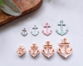 Sjömansbåtsankare Polymer Clay Cutter - 3D-printad lerskärare, lerverktyg, sommarlerskärare för polymerlera smyckestillverkning, sjöman