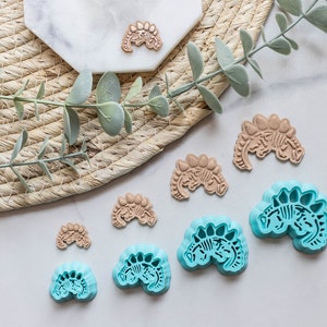 Polymer Clay Cutter, Dinosaur Clay Cutters - Stego Fossil, 3D Printed Clay Cutter, Dino Clay Cutter