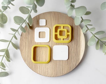 Polymer Clay Cutter, Rounded Square Clay Cutters, 3D Printed Clay Cutter, Embossing Clay Cutter, Clay Cutter: Rounded Square 2 styles