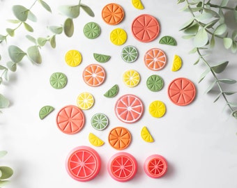 Polymer Clay Cutter, Citrus Clay Cutters, 3D Printed Clay Cutter, Embossing Clay Cutter, Clay Cutter: Citrus Cutter 3 sizes