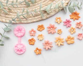 Silicone Flower making Mould Press for Polymer Clay, Polymer Clay Tool, Flower Press, Flower Mold, polymer clay earrings, clay earring tools