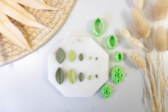 Polymer Clay Cutter, Rubber Leaf Clay Cutters, 3D Printed Clay Cutter, Embossing Clay Cutter, Clay Cutter: Rubber Leaf Clay Cutter