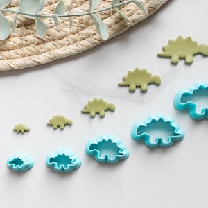 Polymer Clay Cutter, Dinosaur Clay Cutters - Stego Clay Cutter, 3D Printed Clay Cutter, Clay Cutter - Stegosaurus Clay Cutter