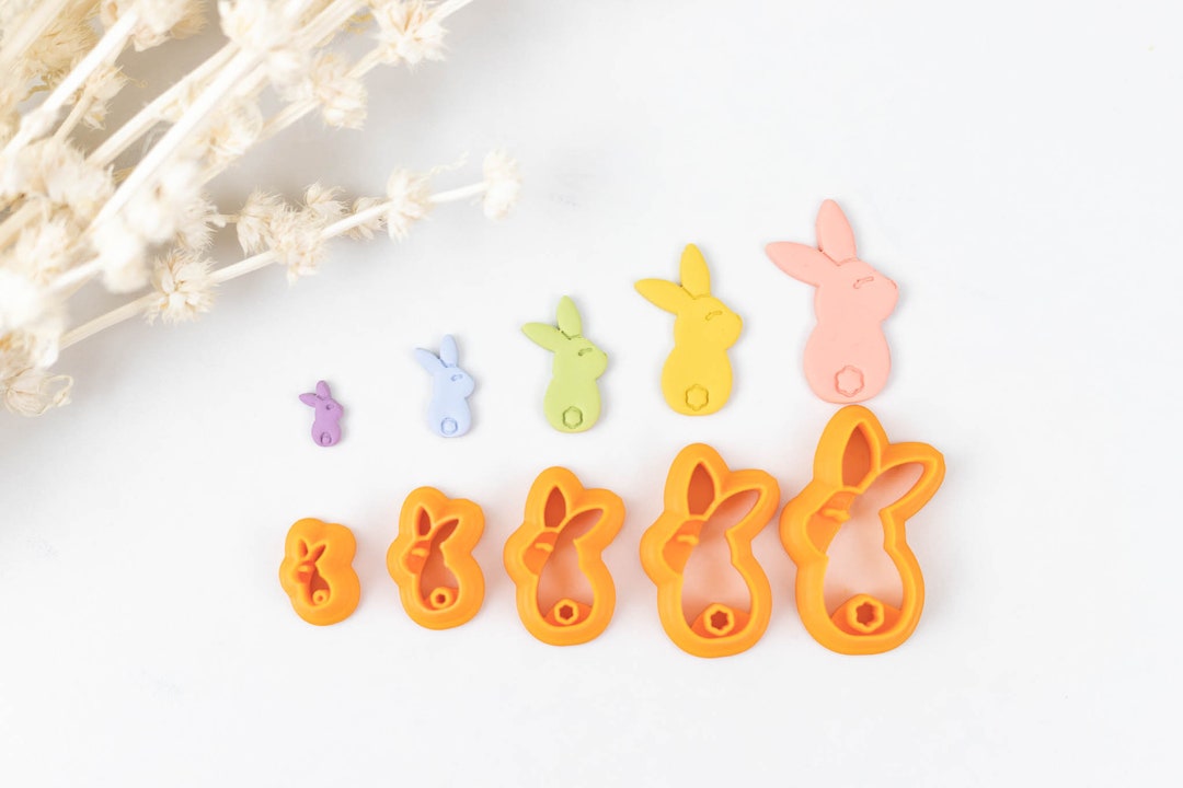 Polymer Clay Cutter, Bunny Clay Cutters easter, 3D Printed Clay Cutter ...