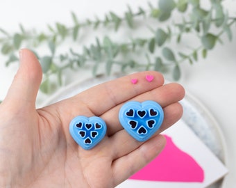 Polymer Clay Cutter, Heart Itty Bitty Micro Mini Clay Cutters, 3D Printed Clay Cutter, Embossing Clay Cutter, Micro Cutter Echo Stone Design