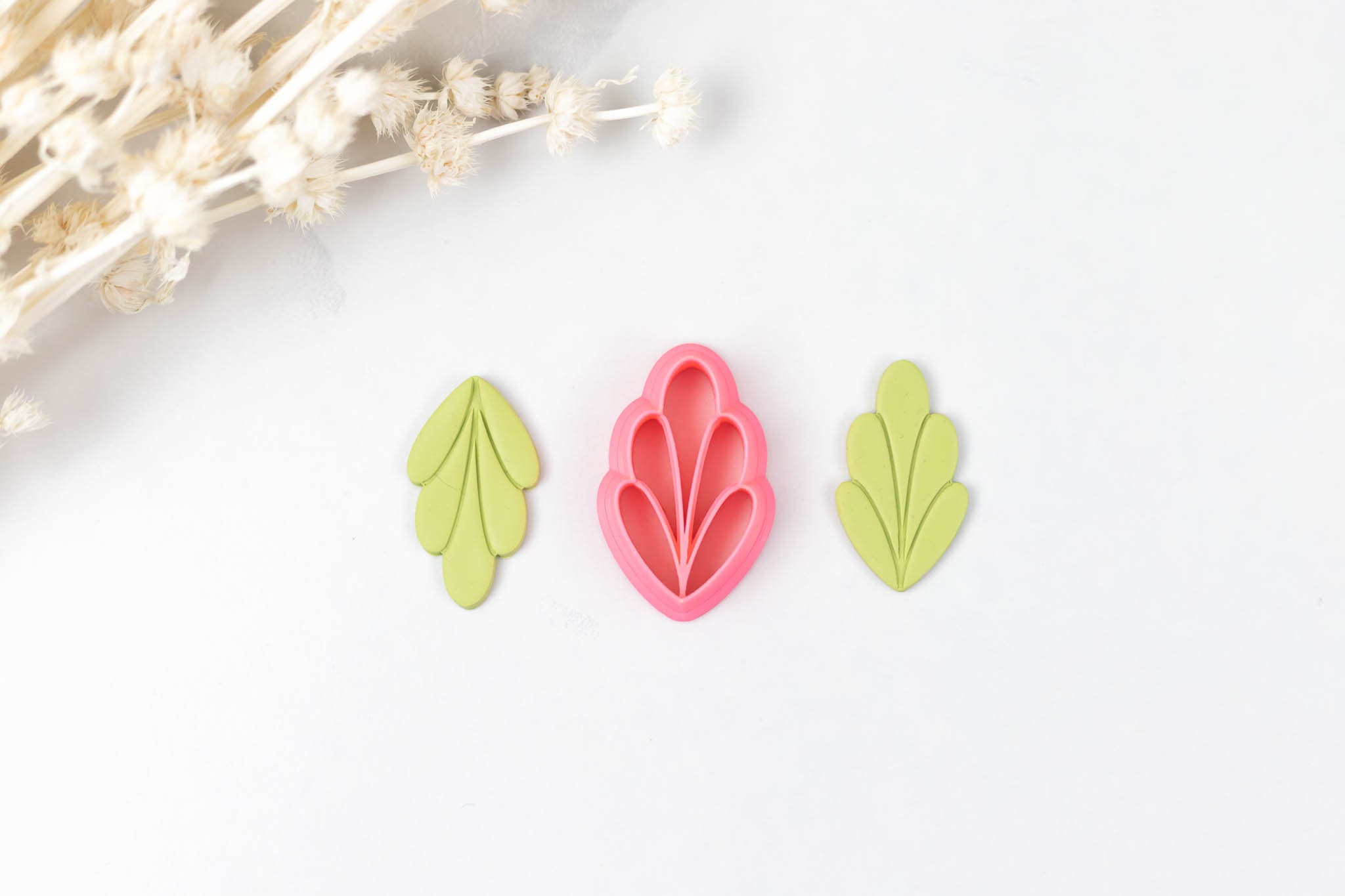 Polymer Clay Cutter, Botanical Drip Clay Cutters, 3D Printed Clay Cutter, Embossing Clay Cutter, Clay Cutter