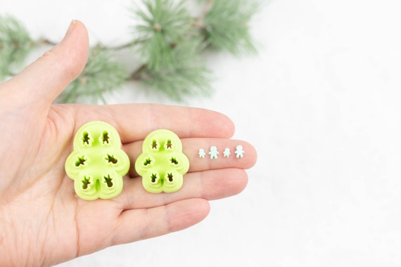 Polymer Clay Cutter, Christmas Clay Cutters,  Winter Clay Cutters, Gingerbread Micro Cutter for Polymer Clay Earring, Echo Stone Designs