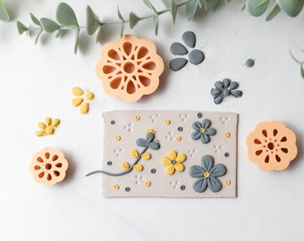 Polymer Clay Cutter, Petal and Leaf Tool Clay Cutters, 3D Printed Clay Cutter, Embossing Clay Cutter, Clay Cutter: Flower Petal Tool