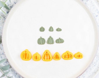 Polymer Clay Cutter, Fall Clay Cutters, 3D Printed Clay Cutter, Embossing Cutter, Clay Cutter, Pumpkin Cutters and Gourd Cutter