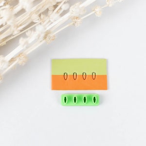 Polymer Clay Cutter, Easter Carrot Micro Mini Clay Cutters, 3D Printed Clay Cutter, Micro Cutters Polymer Clay Earrings, Echo Stone Designs