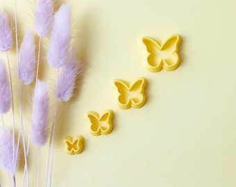Polymer Clay Cutter, Butterfly Shape Clay Cutters, 3D Printed Clay Cutter, Embossing Clay Cutter, Clay Cutter: Butterfly Cutters 4 sizes
