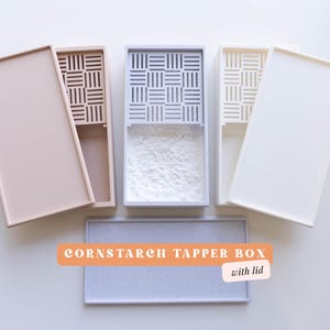 Cornstarch Tapper Box - Cornstarch Container for Polymer Clay Artists - Craft Room Supplies