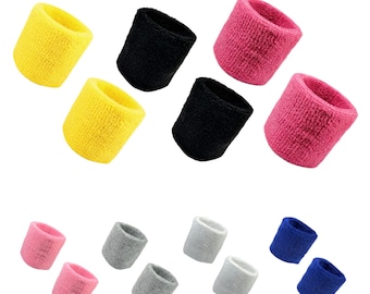 Wrist sweatbands Pack of 2 Sports Wristbands Unisex Wrist Sweat Band Gym Exercise Moisture Wicking Wristband