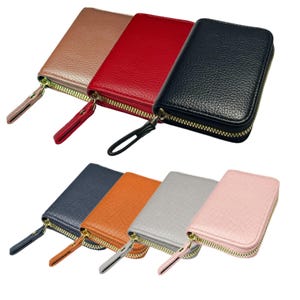 Women Credit Card Holder Small Rfid Blocking Ladies Wallet ID holder Compact Zipper Ladies mini wallet