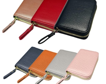 Women Credit Card Holder Small Rfid Blocking Ladies Wallet ID holder Compact Zipper Ladies mini wallet