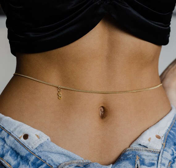 Mila 18k Gold Plated Waist Chain With 