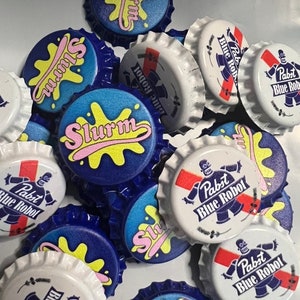 Slurm, P Blue Robot,  Beverage Pins! Party On! PBR