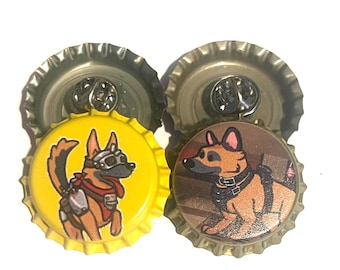 Nål för DogMeat-flaskkork. 2 designer, LÅGT LAGER