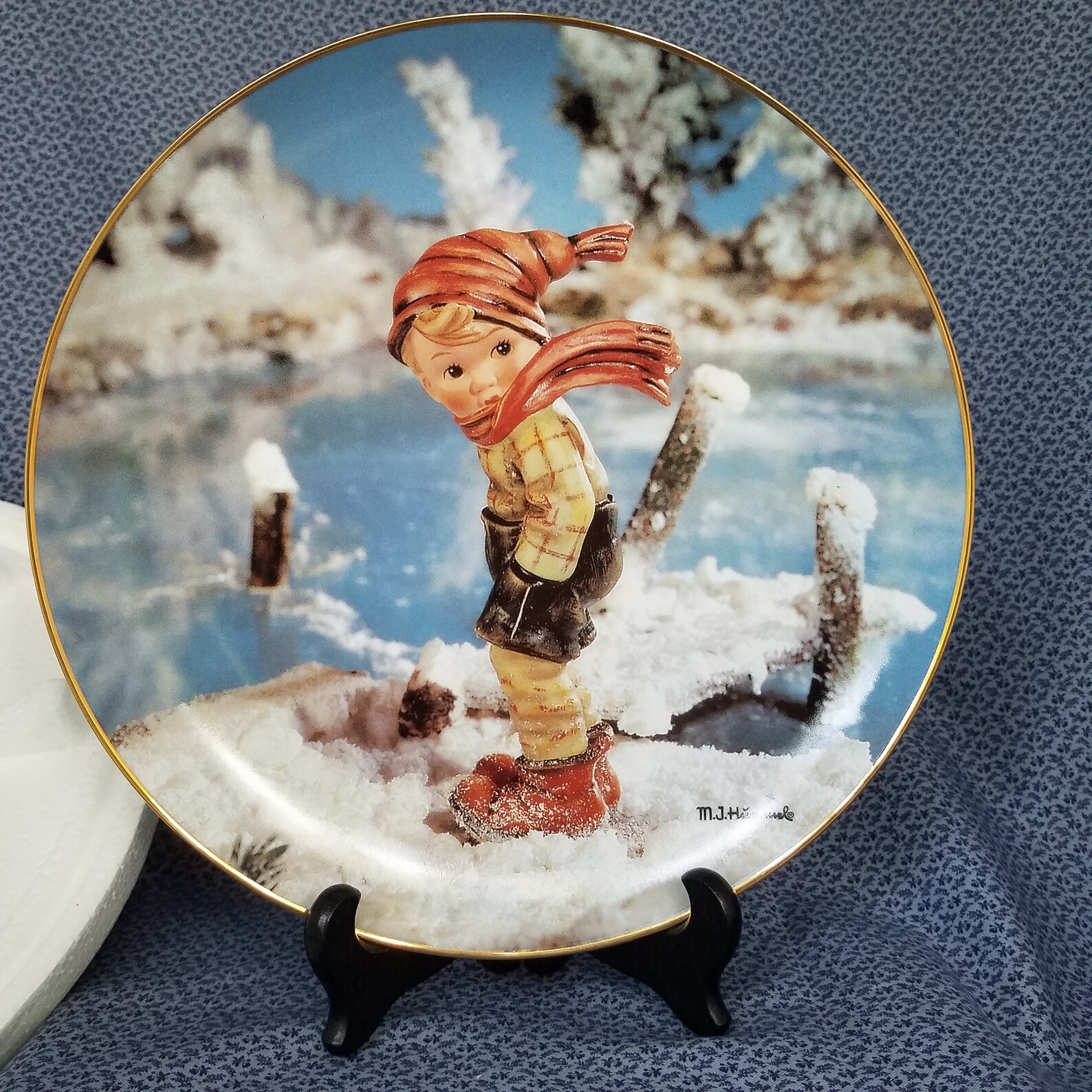 Vintage M.I. Hummel Calendar Porcelain Plate January Etsy