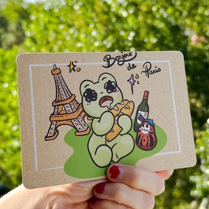 Print format carte postale Paris : Froky & Daruky