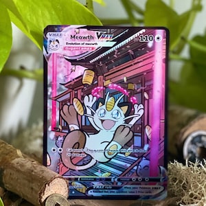 Carte custom Pokemon Miaouss Vmax