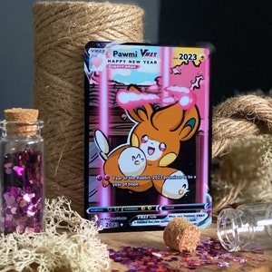 Carte custom Pokemon 2023 Rabbit new year "Pawme / Pohm"