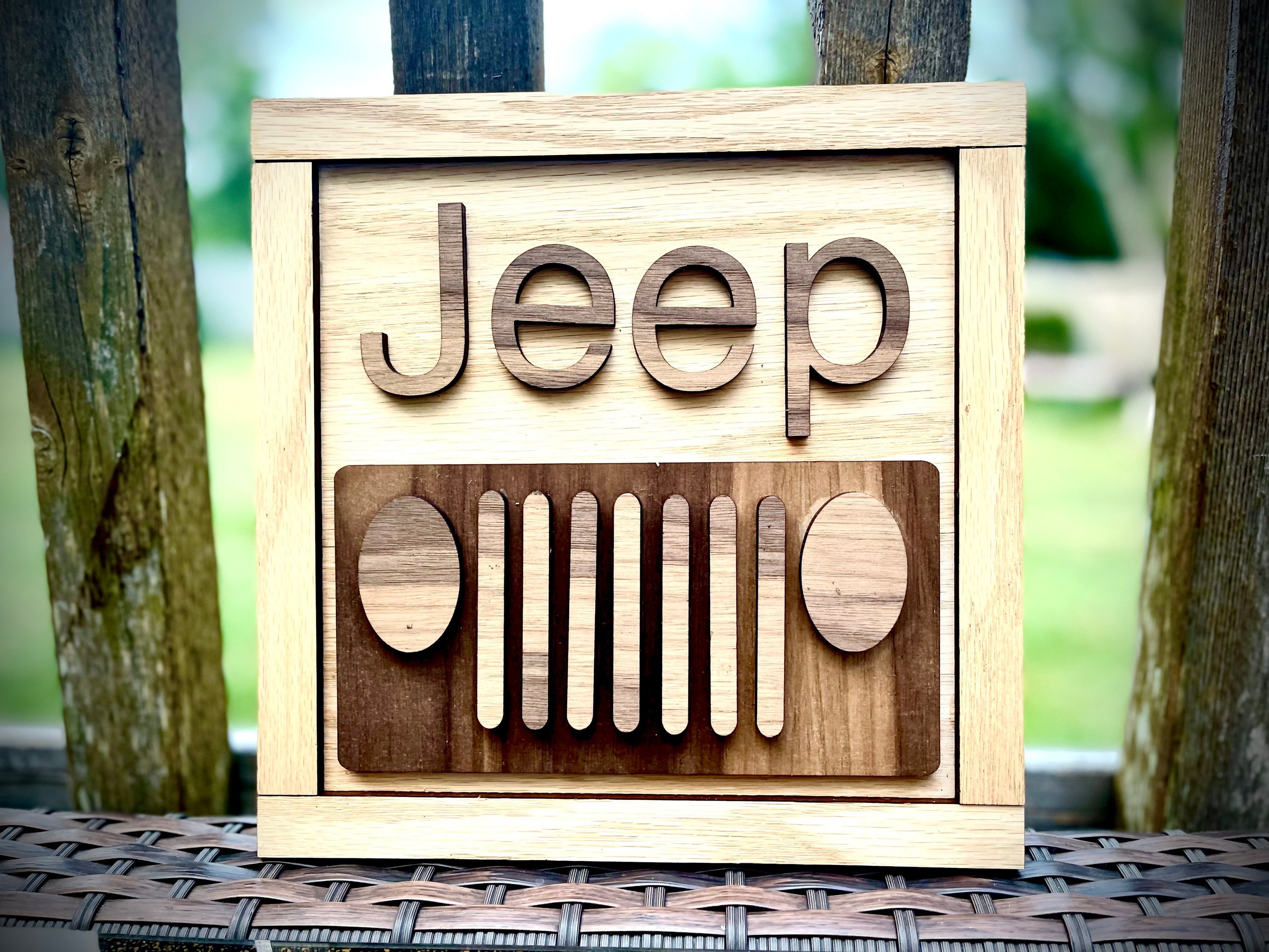 Jeep Sign SVG Glowforge Files Laser Cut Files Layered | Etsy