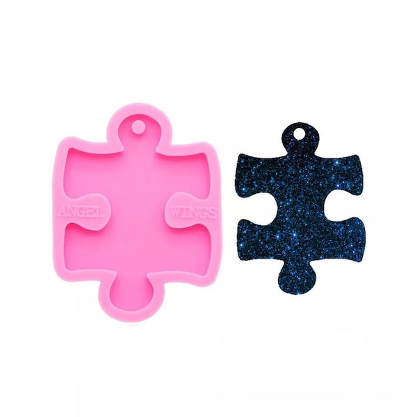 Puzzle piece silicone mold, Autism awareness, keychain mold, resin mold, epoxy mold