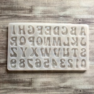 Alphabet Letter Silicone Mould for Epoxy Resin – Craft Outlet Australia