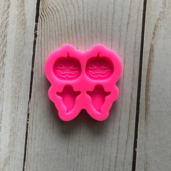 Halloween Earrings Mold, silicone mold, resin mold, pumpkin earrings