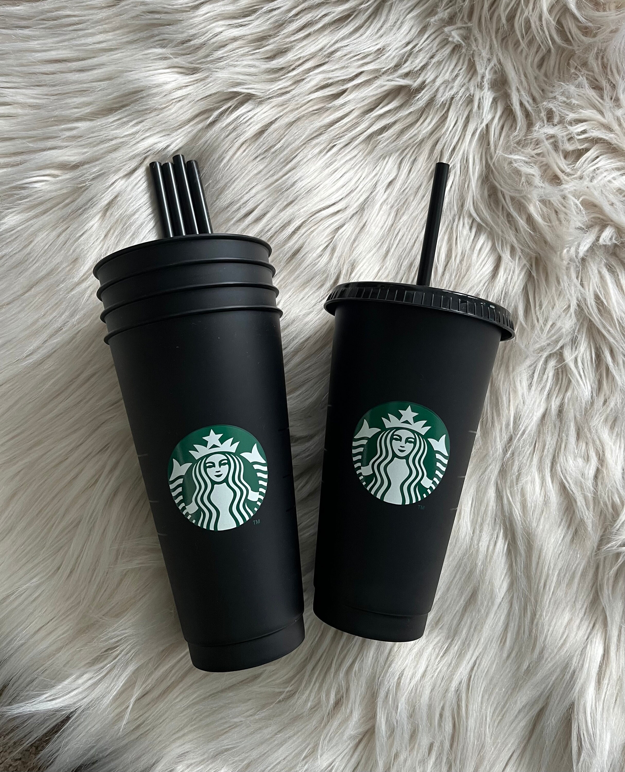 Starbucks Matte Black Stainless Steel Tumbler with Grip Grande 16 oz Hot  Drinks Coffee Tea