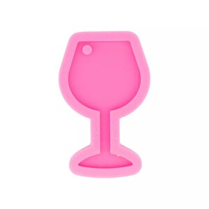Wine Glass Keychain Mold, silicone mold, resin mold, epoxy mold