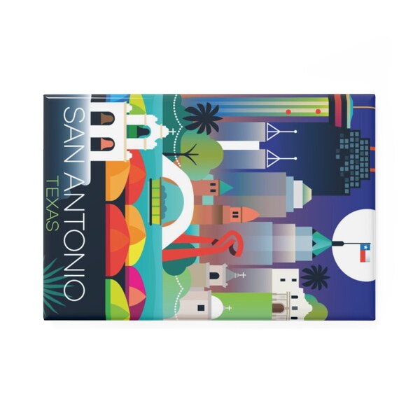 San Antonio Refrigerator Etsy