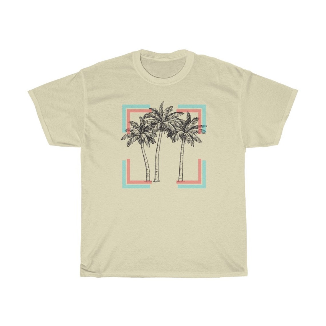 Palm Tree Tshirt Graphic Tee Unisex Etsy