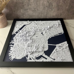 3D Printed Boston Wall Art