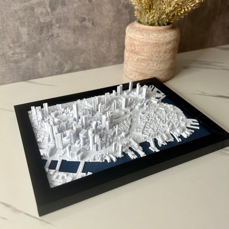 3D Printed Boston Wall Art image 1