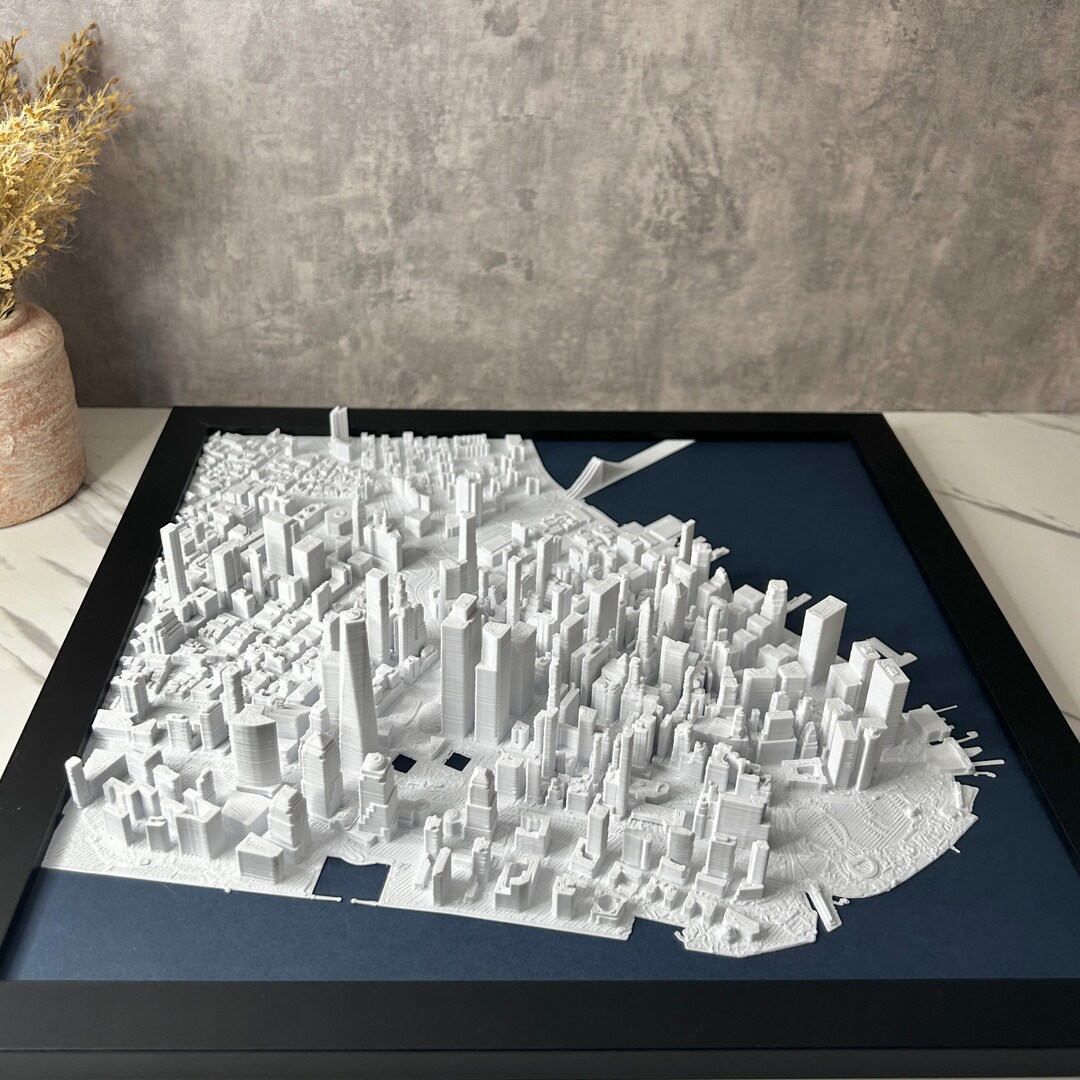3D Printed NYC Wall Art - Etsy