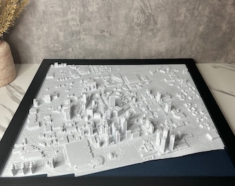 3D Printed Detroit Wall Art