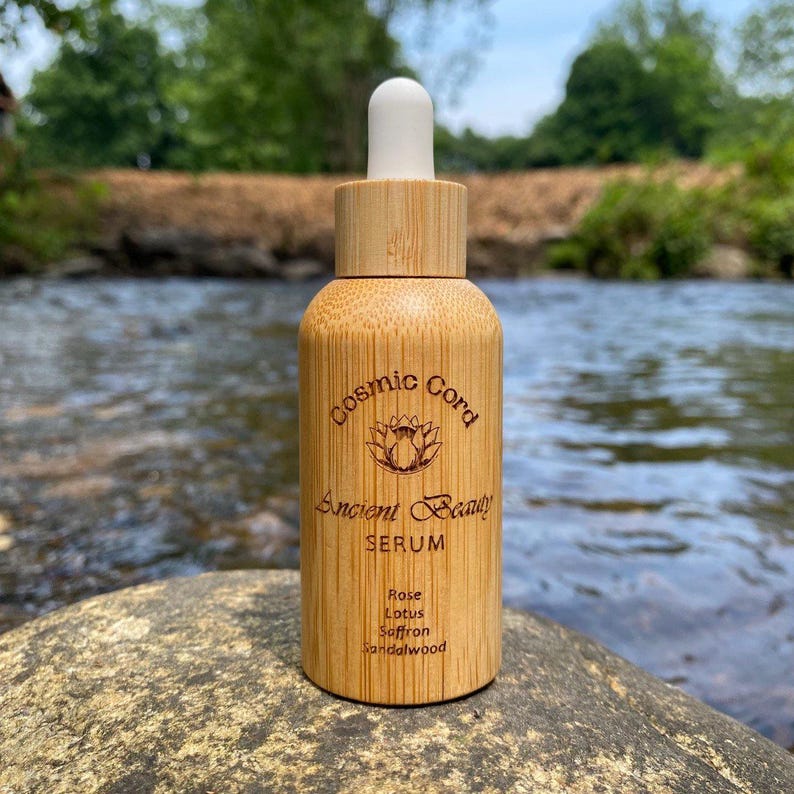 Ancient Beauty Serum - For Acne, Wrinkles, Dark Circles, and Scarring. Ancient Herbal Formula for Golden Glowing Skin