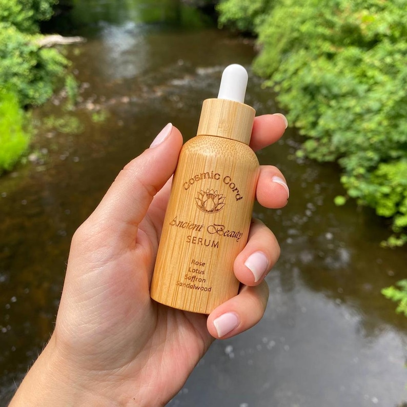 Ancient Beauty Serum - For Acne, Wrinkles, Dark Circles, and Scarring. Ancient Herbal Formula for Golden Glowing Skin