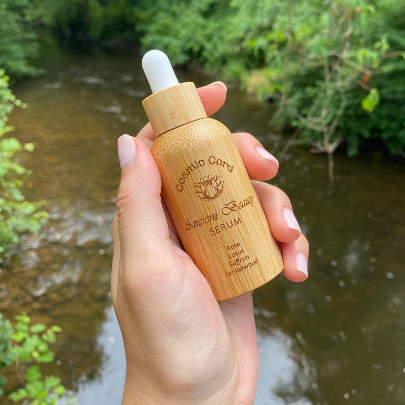 Ancient Beauty Serum - For Acne, Wrinkles, Dark Circles, and Scarring. Ancient Herbal Formula for Golden Glowing Skin