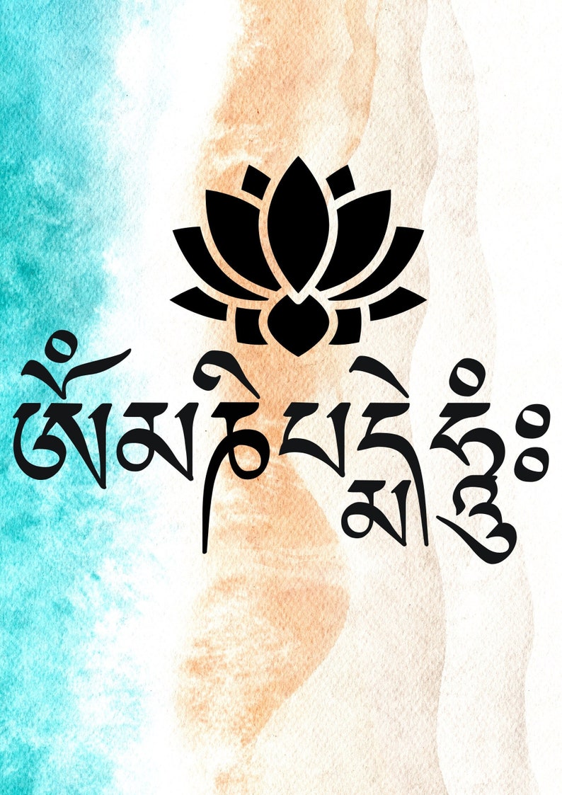 Padme Accessories Om Mani Padme Hum- Buddhist Mantra Design